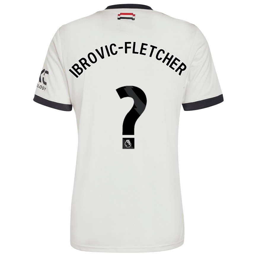 Niño Fútbol Camiseta Edward Ibrovic-Fletcher #0 Blanquecino Equipación Tercera 2024/25