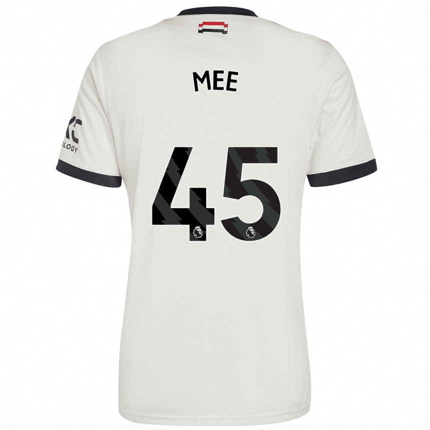 Niño Fútbol Camiseta Dermot Mee #45 Blanquecino Equipación Tercera 2024/25