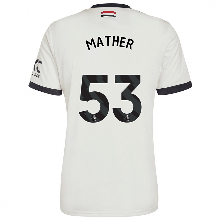 Niño Fútbol Camiseta Sam Mather #53 Blanquecino Equipación Tercera 2024/25