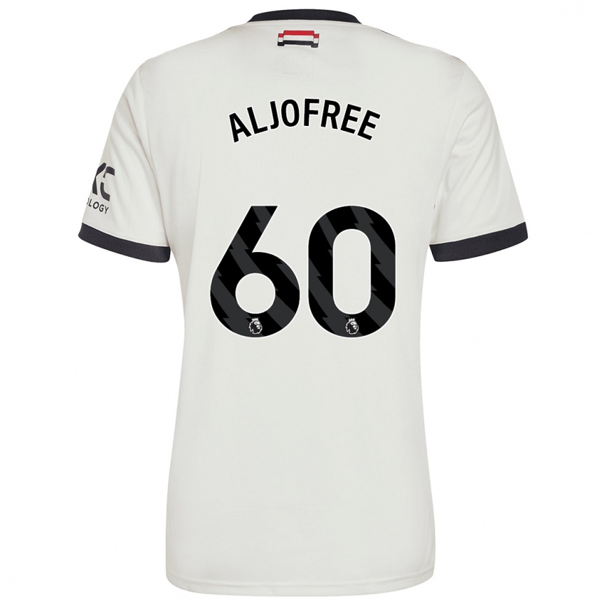 Niño Fútbol Camiseta Sonny Aljofree #60 Blanquecino Equipación Tercera 2024/25