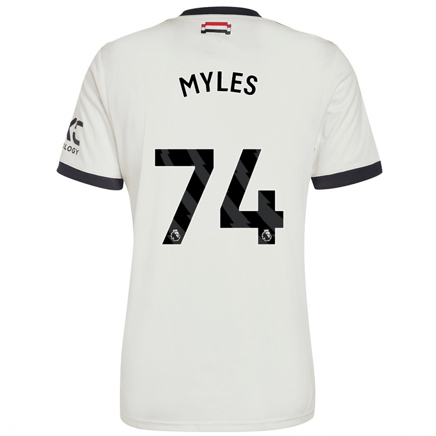 Niño Fútbol Camiseta Tom Myles #74 Blanquecino Equipación Tercera 2024/25