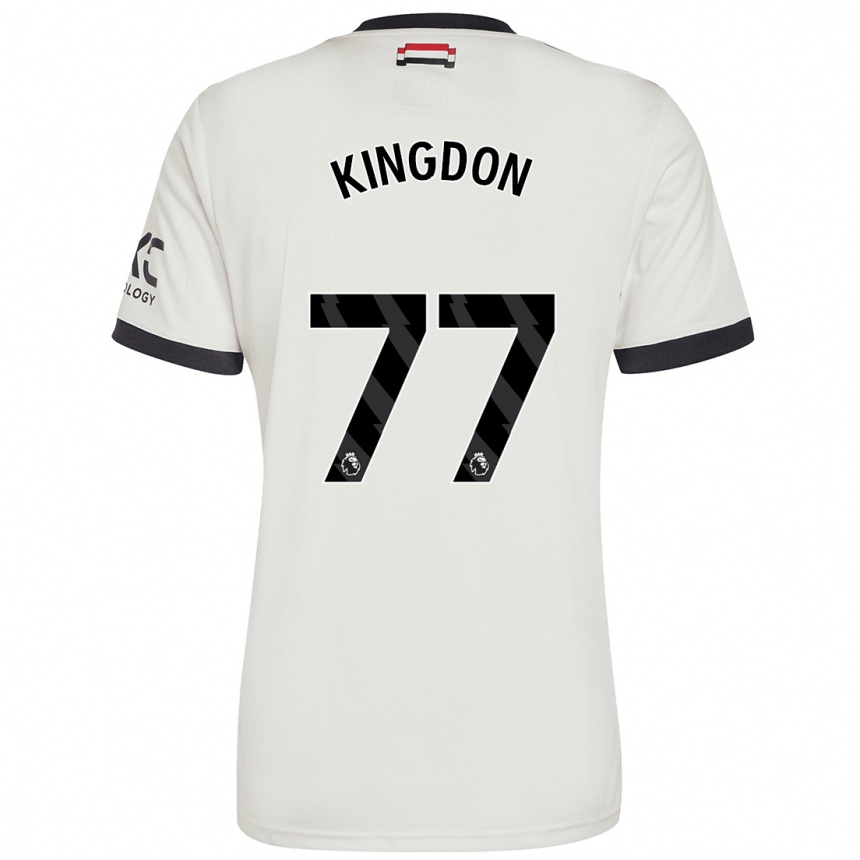 Niño Fútbol Camiseta Jack Kingdon #77 Blanquecino Equipación Tercera 2024/25