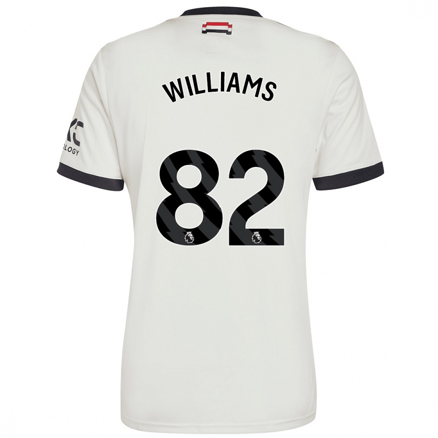 Niño Fútbol Camiseta Ethan Williams #82 Blanquecino Equipación Tercera 2024/25