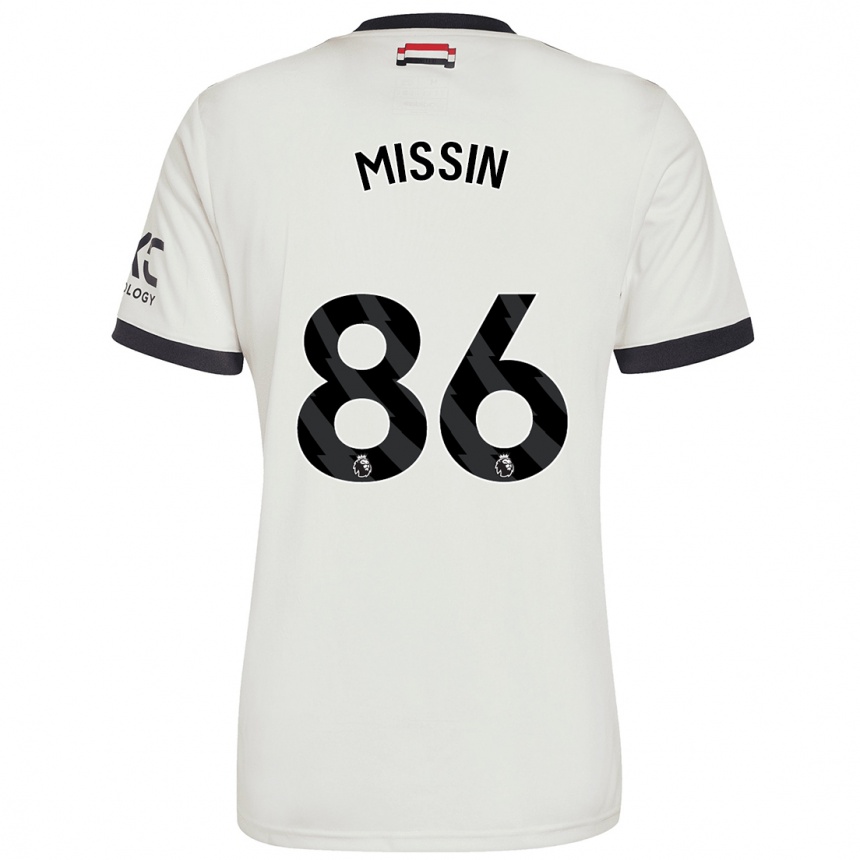 Niño Fútbol Camiseta Ashton Missin #86 Blanquecino Equipación Tercera 2024/25