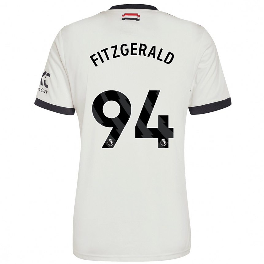 Niño Fútbol Camiseta Jayce Fitzgerald #94 Blanquecino Equipación Tercera 2024/25