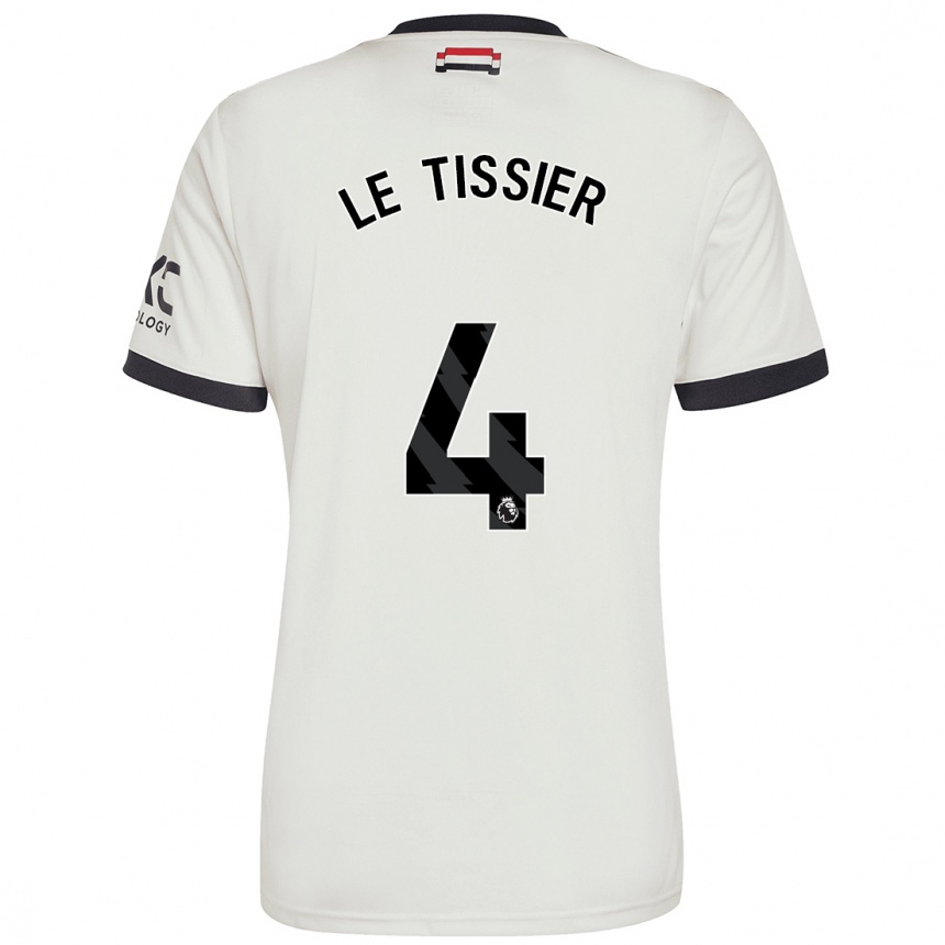 Niño Fútbol Camiseta Maya Le Tissier #4 Blanquecino Equipación Tercera 2024/25