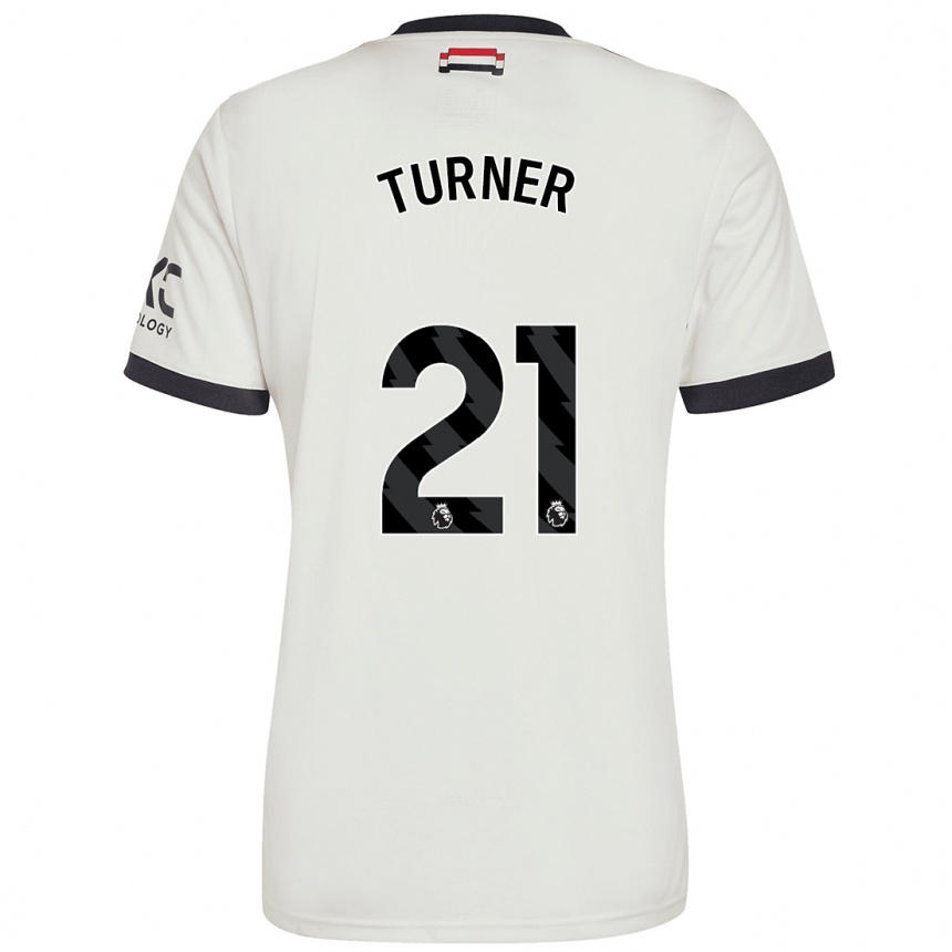 Niño Fútbol Camiseta Millie Turner #21 Blanquecino Equipación Tercera 2024/25