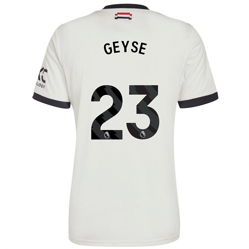 Niño Fútbol Camiseta Geyse #23 Blanquecino Equipación Tercera 2024/25