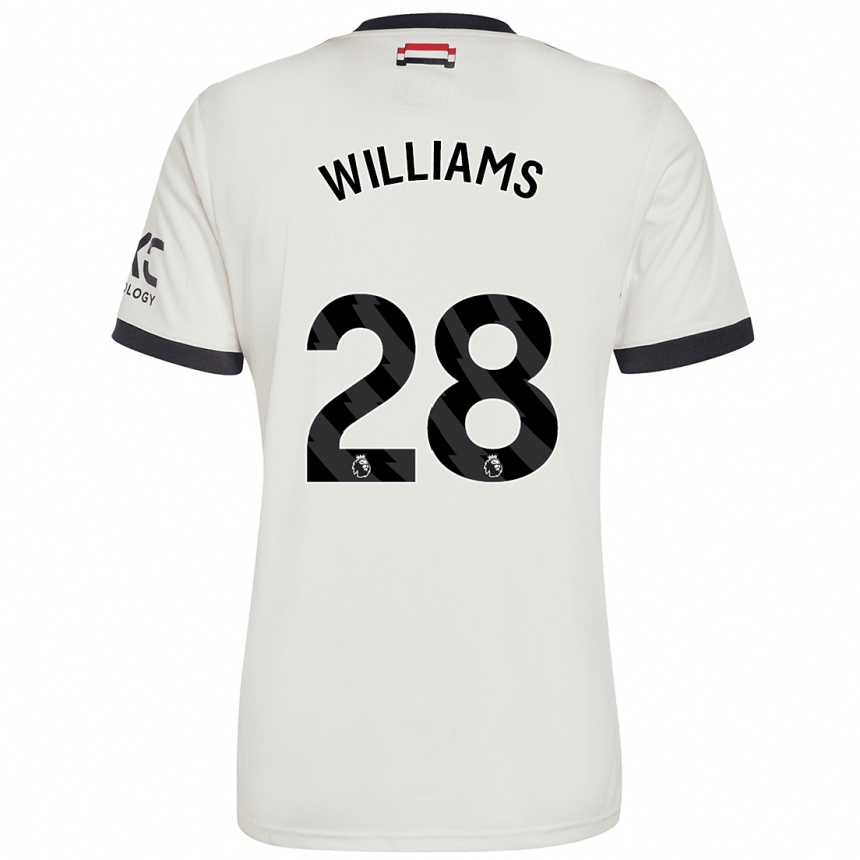 Niño Fútbol Camiseta Rachel Williams #28 Blanquecino Equipación Tercera 2024/25