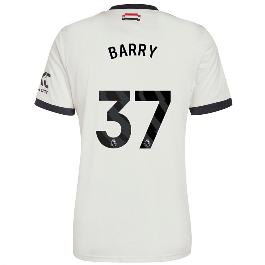 Niño Fútbol Camiseta Keira Barry #37 Blanquecino Equipación Tercera 2024/25