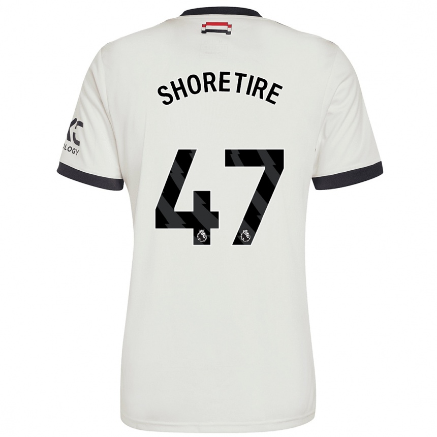 Niño Fútbol Camiseta Shola Shoretire #47 Blanquecino Equipación Tercera 2024/25