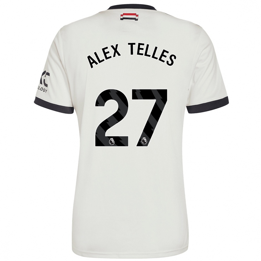 Niño Fútbol Camiseta Alex Nicolao Telles #27 Blanquecino Equipación Tercera 2024/25