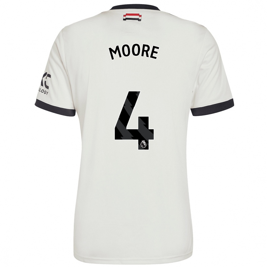 Niño Fútbol Camiseta Jade Moore #4 Blanquecino Equipación Tercera 2024/25