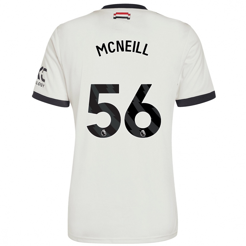 Niño Fútbol Camiseta Charlie Mcneill #56 Blanquecino Equipación Tercera 2024/25