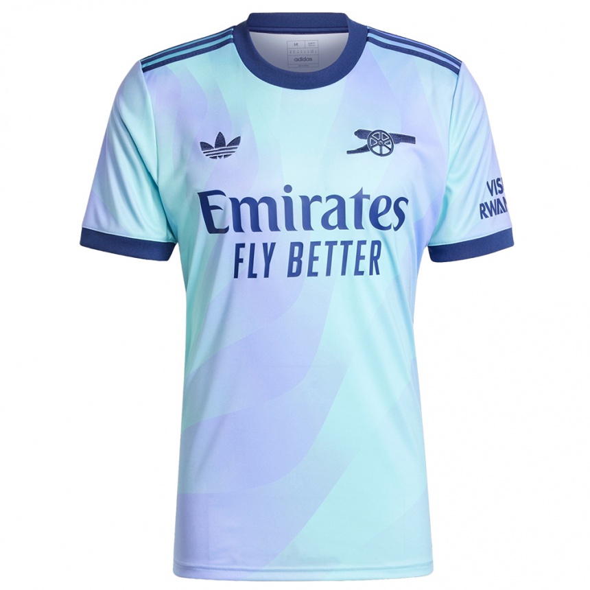 Niño Fútbol Camiseta Jen Beattie #5 Agua Equipación Tercera 2024/25