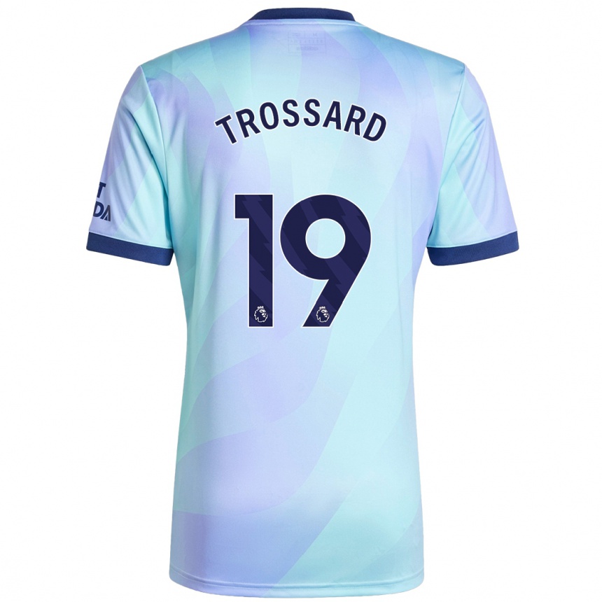 Niño Fútbol Camiseta Leandro Trossard #19 Agua Equipación Tercera 2024/25