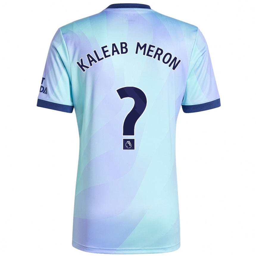 Niño Fútbol Camiseta Kaleab Meron #0 Agua Equipación Tercera 2024/25