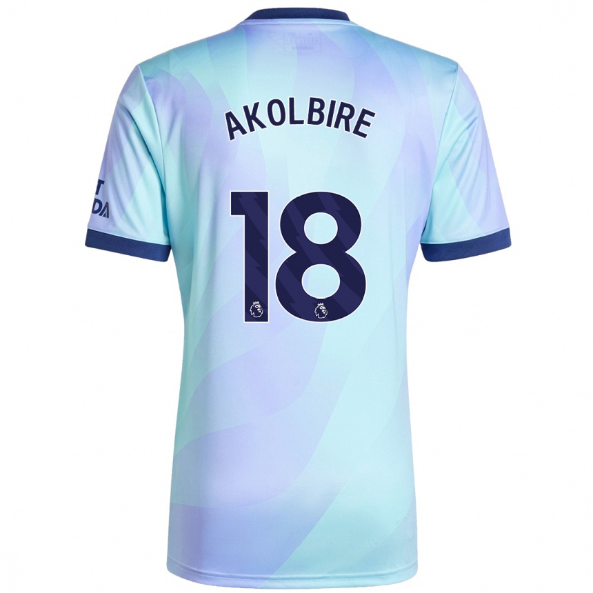 Niño Fútbol Camiseta Bless Akolbire #18 Agua Equipación Tercera 2024/25