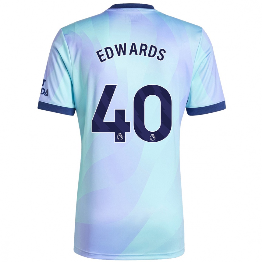 Niño Fútbol Camiseta Khayon Edwards #40 Agua Equipación Tercera 2024/25