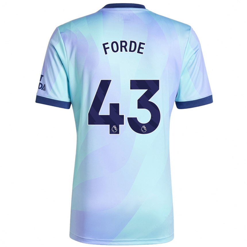 Niño Fútbol Camiseta Romari Forde #43 Agua Equipación Tercera 2024/25