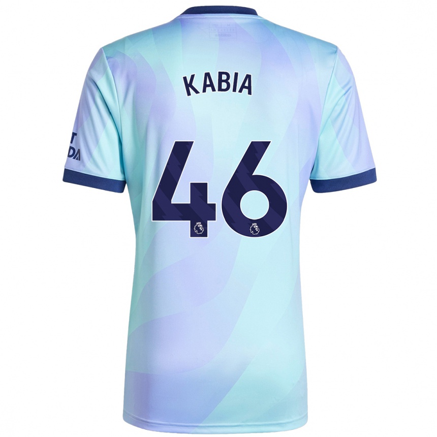 Niño Fútbol Camiseta Ismeal Kabia #46 Agua Equipación Tercera 2024/25