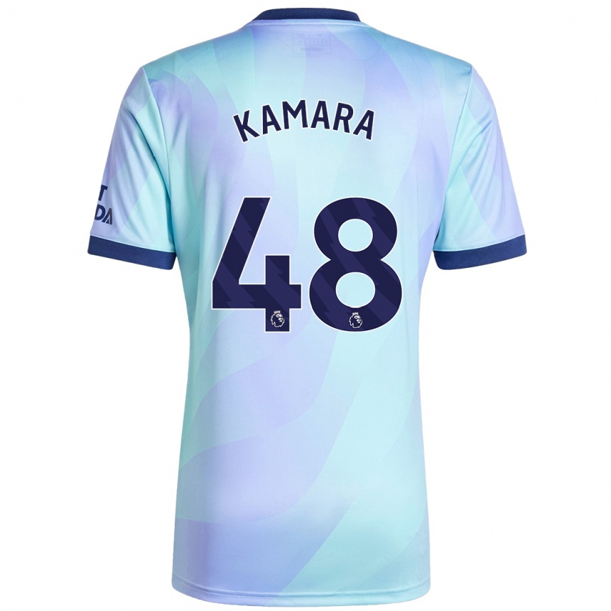 Niño Fútbol Camiseta Osman Kamara #48 Agua Equipación Tercera 2024/25