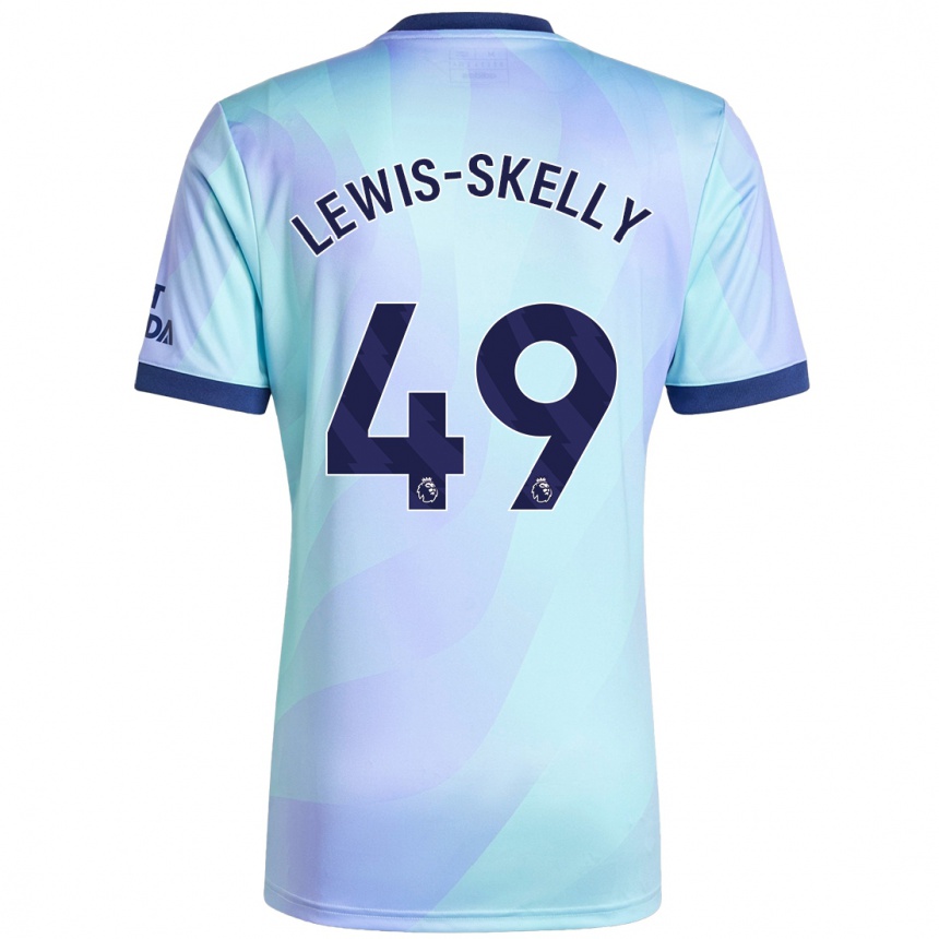 Niño Fútbol Camiseta Myles Lewis-Skelly #49 Agua Equipación Tercera 2024/25