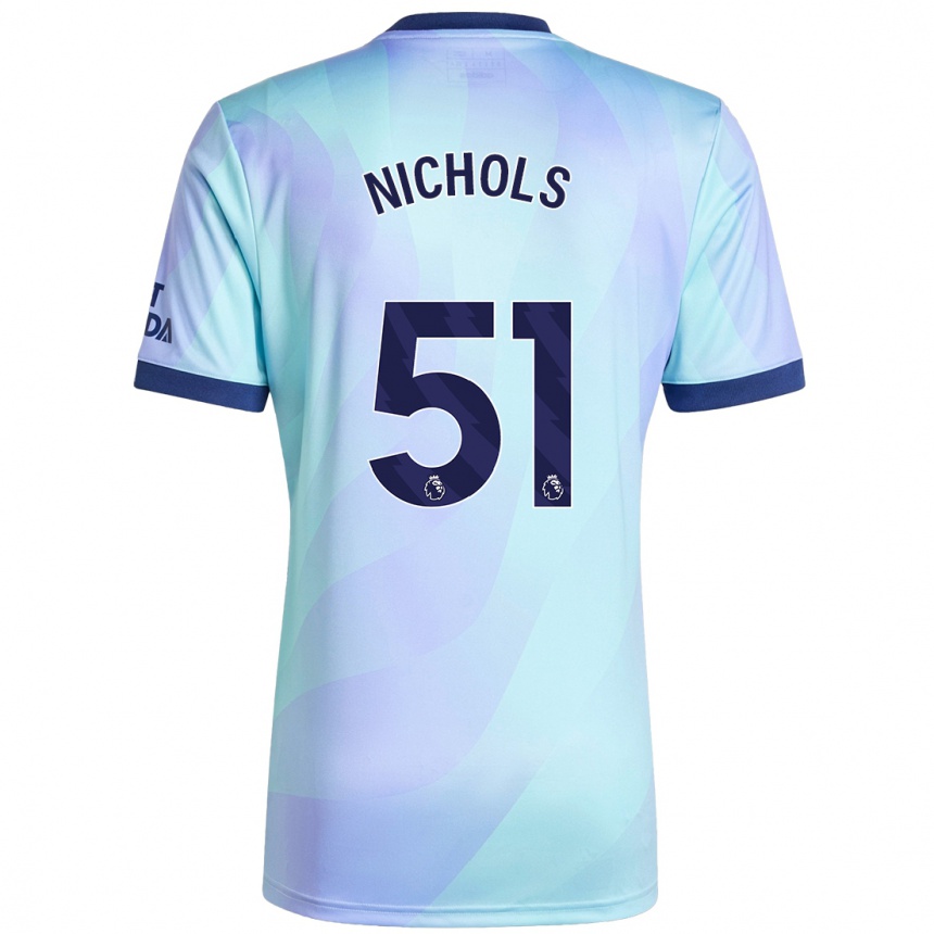 Niño Fútbol Camiseta Josh Nichols #51 Agua Equipación Tercera 2024/25