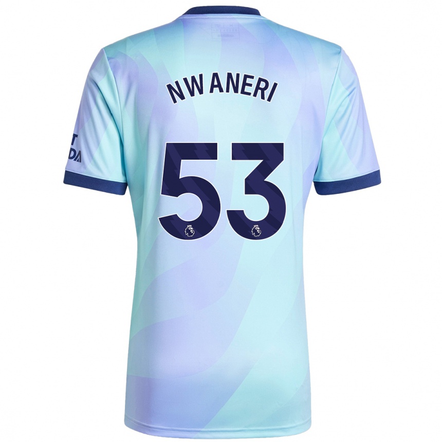 Niño Fútbol Camiseta Ethan Nwaneri #53 Agua Equipación Tercera 2024/25