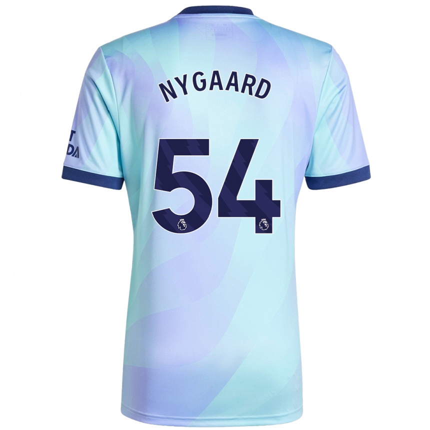 Niño Fútbol Camiseta Lucas Nygaard #54 Agua Equipación Tercera 2024/25