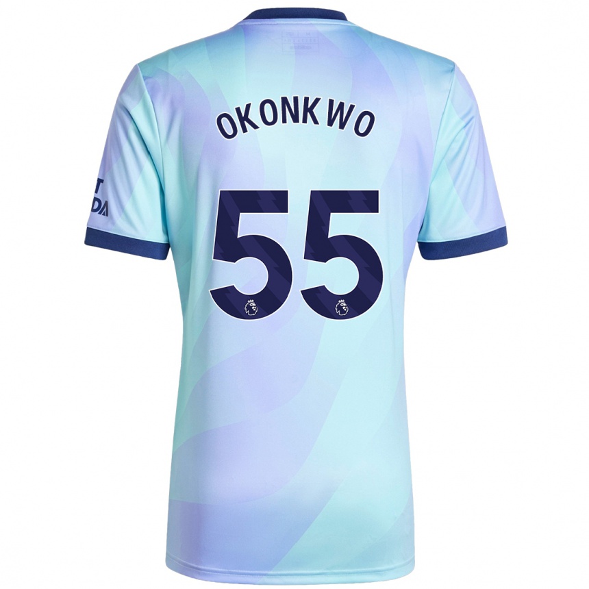 Niño Fútbol Camiseta Brian Okonkwo #55 Agua Equipación Tercera 2024/25