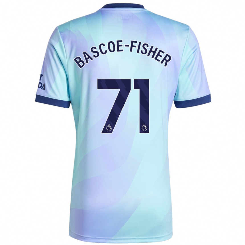 Niño Fútbol Camiseta Jakai Bascoe-Fisher #71 Agua Equipación Tercera 2024/25