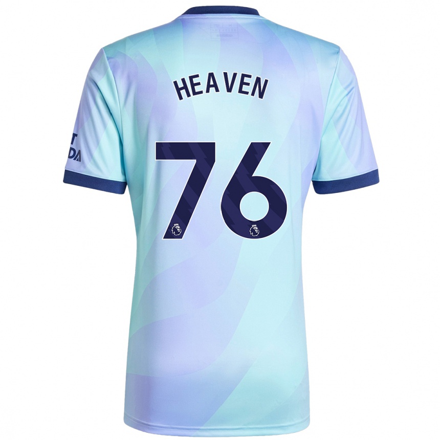 Niño Fútbol Camiseta Ayden Heaven #76 Agua Equipación Tercera 2024/25