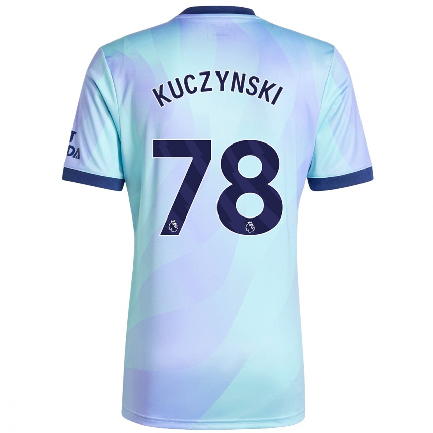 Niño Fútbol Camiseta Max Kuczynski #78 Agua Equipación Tercera 2024/25