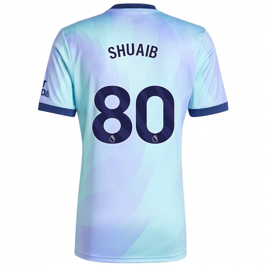 Niño Fútbol Camiseta Zac Shuaib #80 Agua Equipación Tercera 2024/25