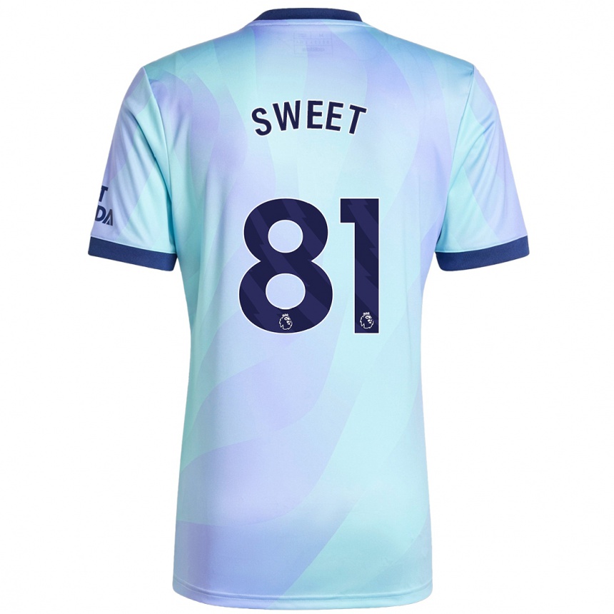 Niño Fútbol Camiseta Will Sweet #81 Agua Equipación Tercera 2024/25