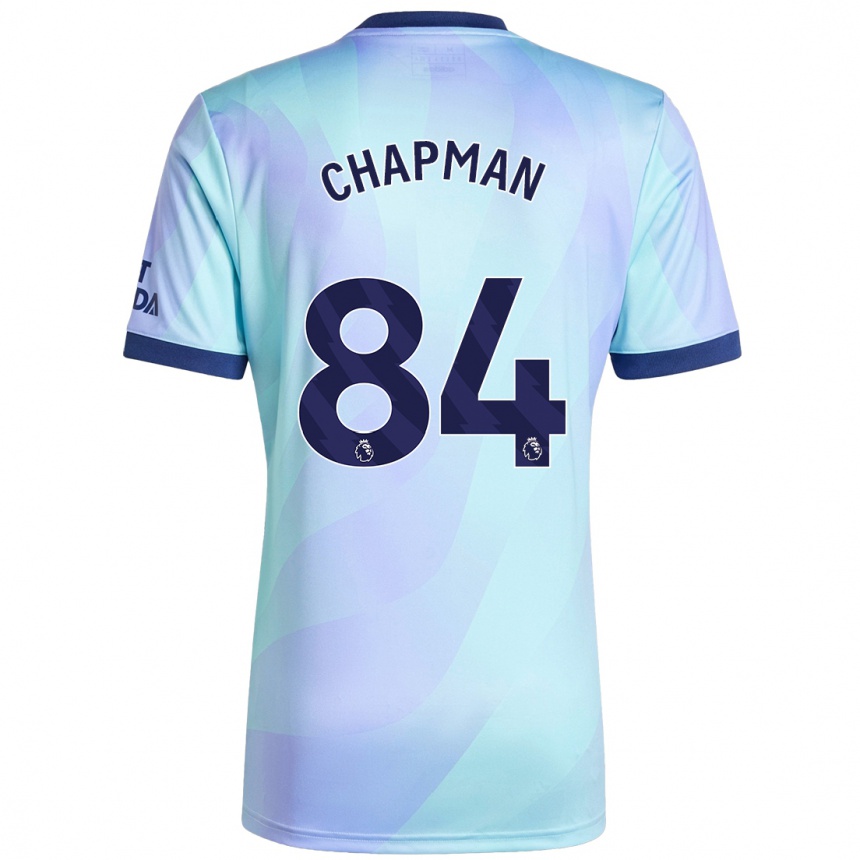 Niño Fútbol Camiseta Samuel Chapman #84 Agua Equipación Tercera 2024/25