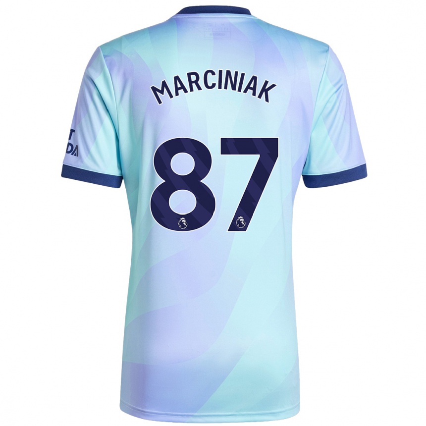 Niño Fútbol Camiseta Alex Marciniak #87 Agua Equipación Tercera 2024/25