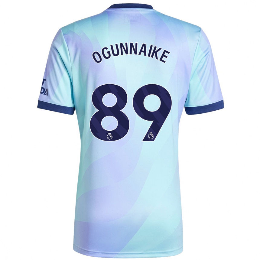 Niño Fútbol Camiseta Josh Ogunnaike #89 Agua Equipación Tercera 2024/25