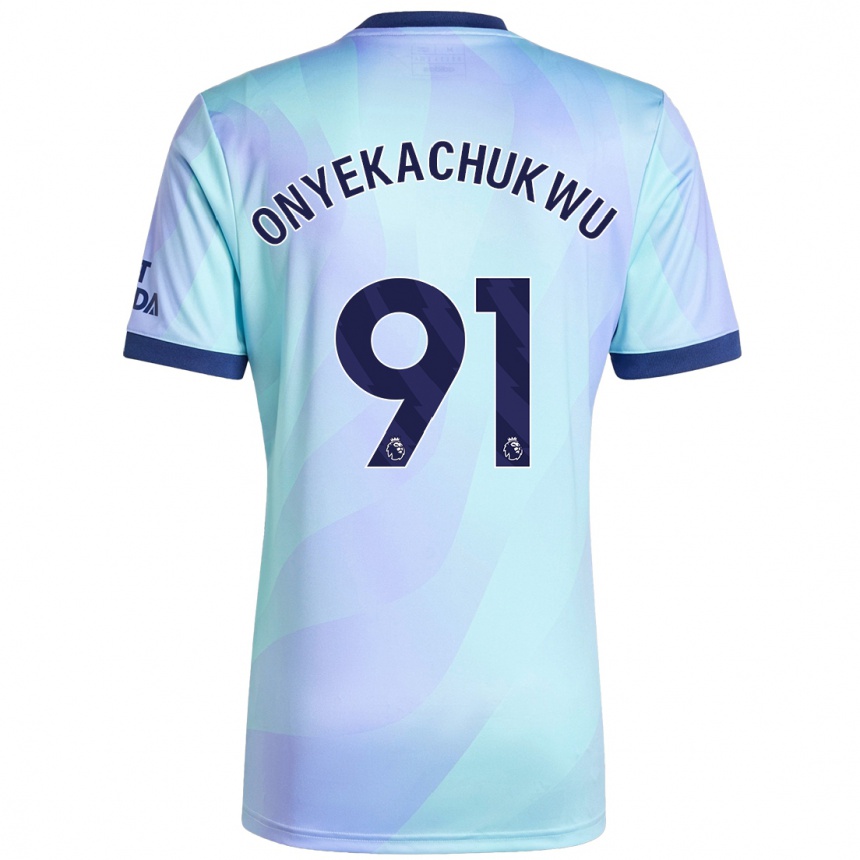 Niño Fútbol Camiseta Samuel Onyekachukwu #91 Agua Equipación Tercera 2024/25