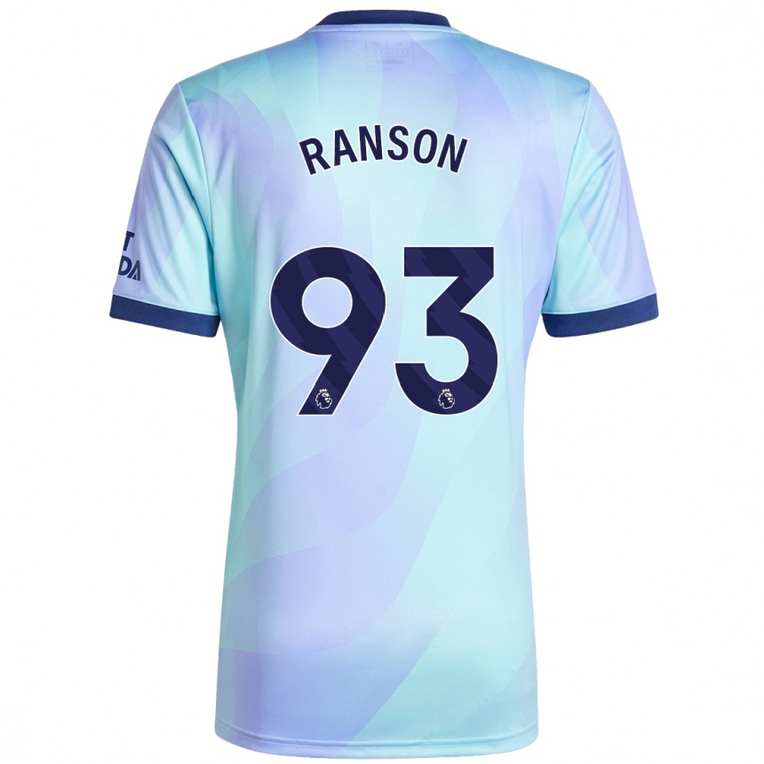 Niño Fútbol Camiseta Khari Ranson #93 Agua Equipación Tercera 2024/25