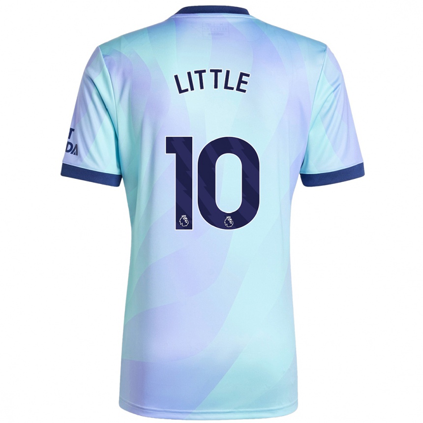 Niño Fútbol Camiseta Kim Little #10 Agua Equipación Tercera 2024/25