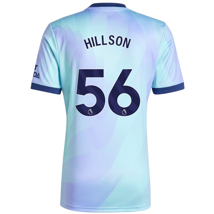 Niño Fútbol Camiseta James Hillson #56 Agua Equipación Tercera 2024/25