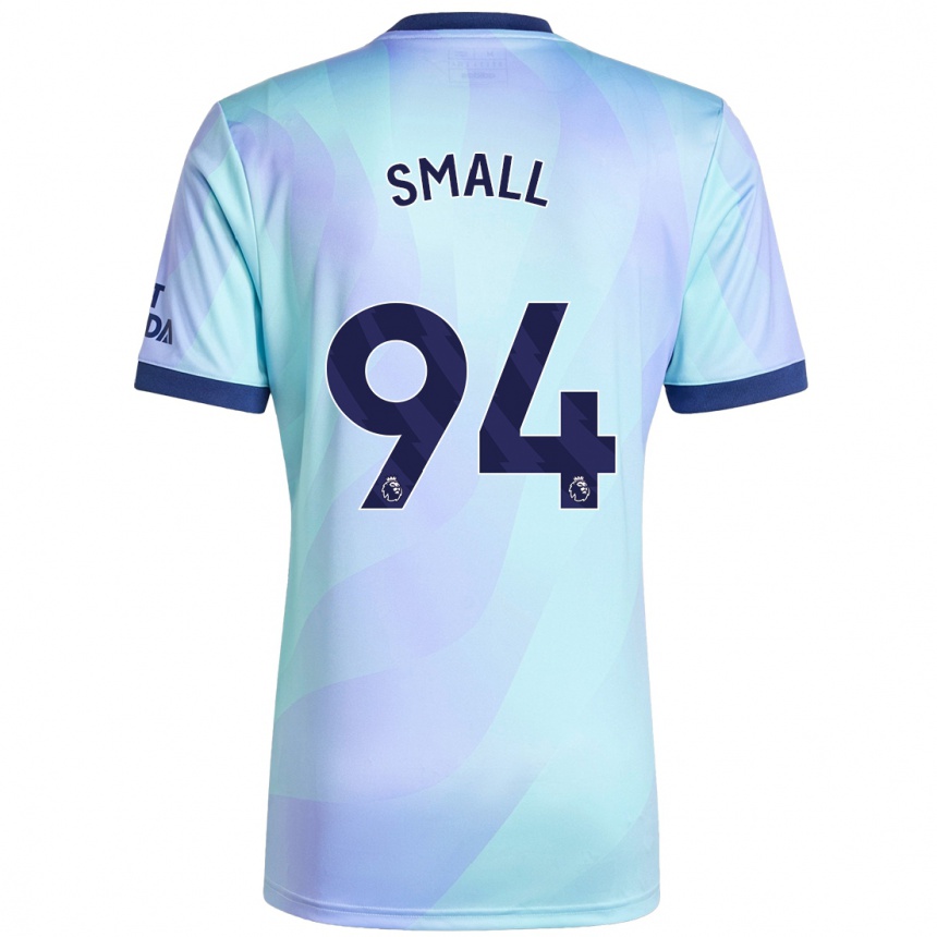 Niño Fútbol Camiseta Coby Small #94 Agua Equipación Tercera 2024/25