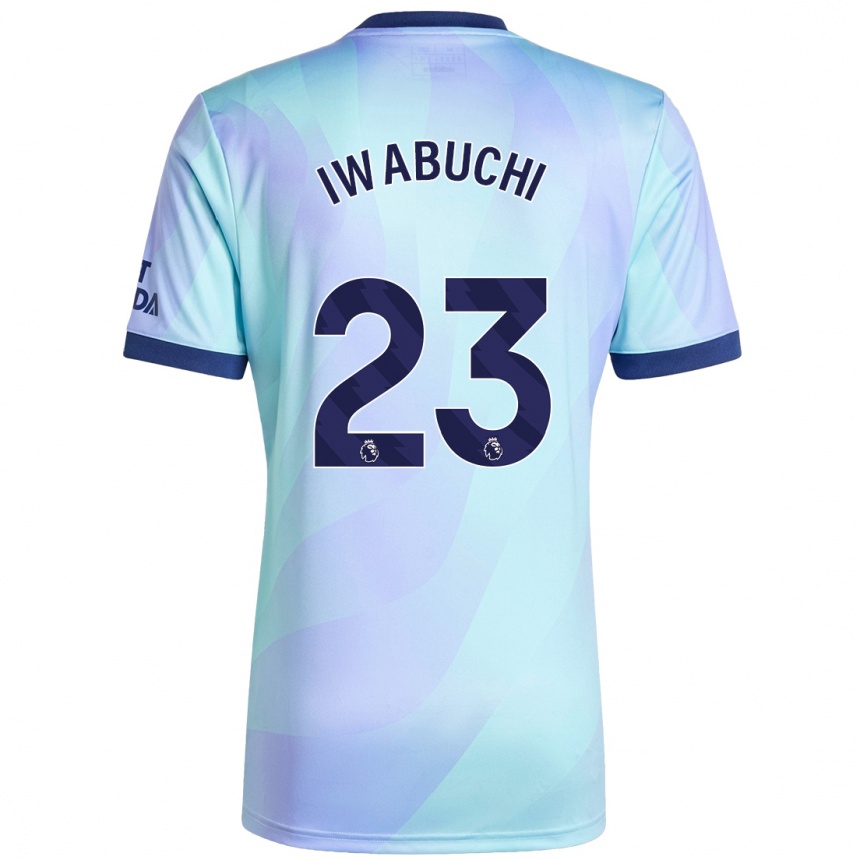 Niño Fútbol Camiseta Mana Iwabuchi #23 Agua Equipación Tercera 2024/25