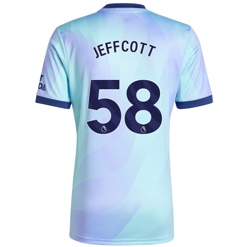 Niño Fútbol Camiseta Henry Jeffcott #58 Agua Equipación Tercera 2024/25