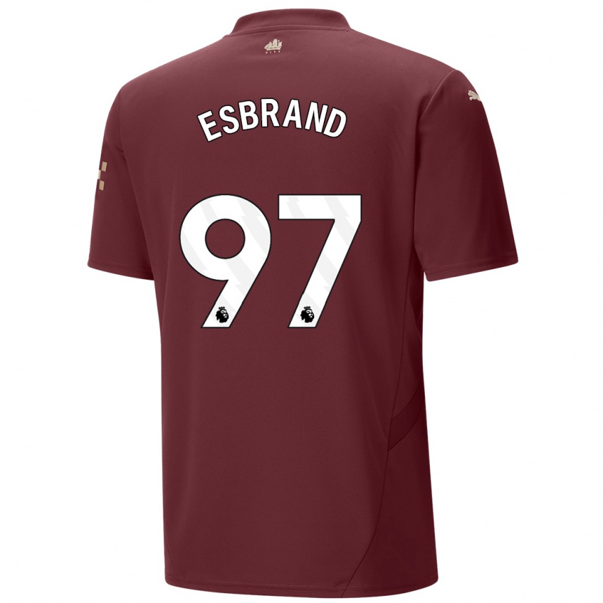 Niño Fútbol Camiseta Josh Wilson-Esbrand #97 Granate Equipación Tercera 2024/25