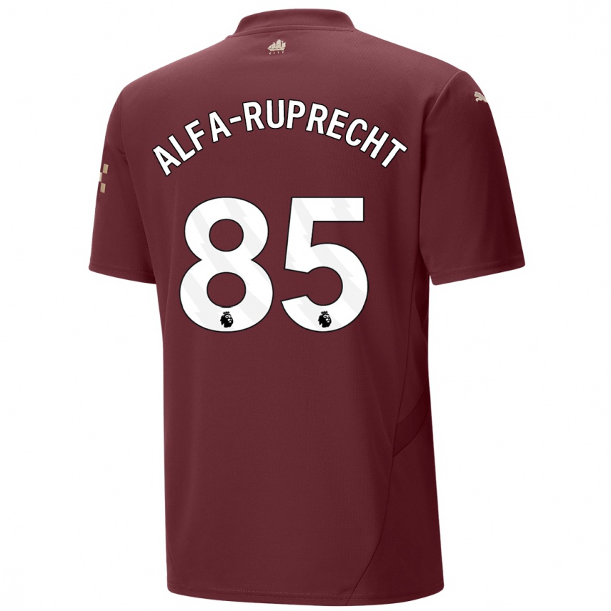 Niño Fútbol Camiseta Farid Alfa-Ruprecht #85 Granate Equipación Tercera 2024/25