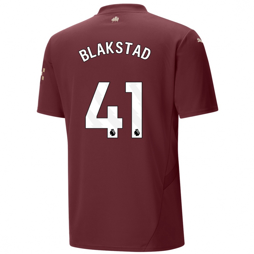 Niño Fútbol Camiseta Julie Blakstad #41 Granate Equipación Tercera 2024/25