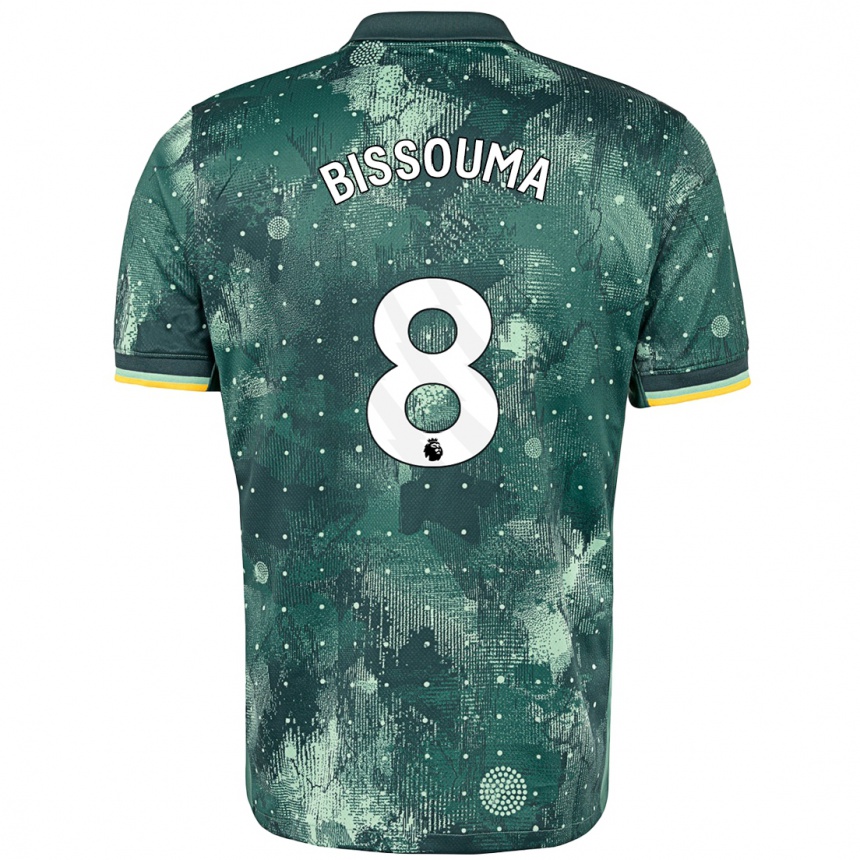 Niño Fútbol Camiseta Yves Bissouma #8 Verde Menta Equipación Tercera 2024/25